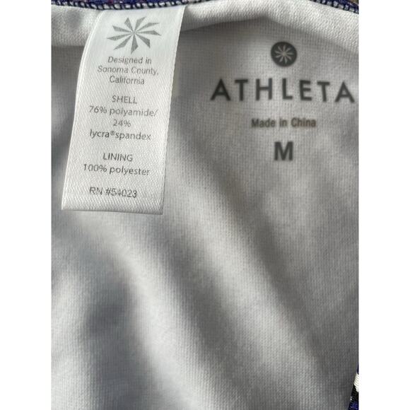 Athleta Swim S/M Bikini Swimsuit Aqualuxe Multicolor Print Swimwear - Picture 11 of 12